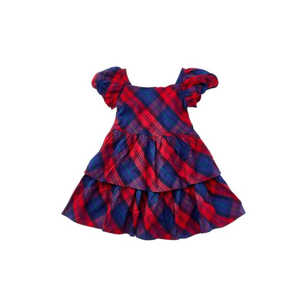 Janie And Jack Girls The Tiered Tartan Party Dress